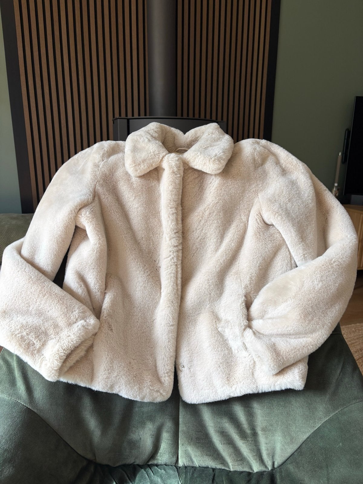 Cotton Club Faux Fur Jasje Maat S, Ophalen of Verzenden, Zo goed als nieuw, Maat 36 (S), Beige