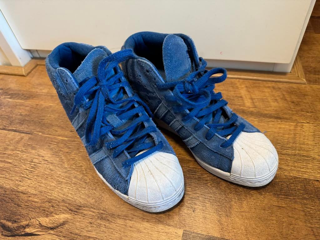 Originele Adidas Superstar blue moon - maat 37 1/3, Ophalen of Verzenden, Gedragen, Blauw, Sneakers of Gympen