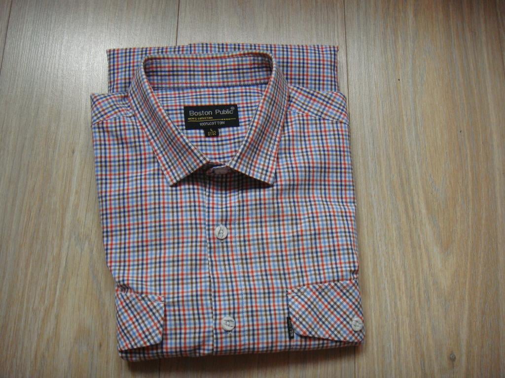 Boston Public overhemd heren maat L (41/42). NIEUW, Ophalen of Verzenden, Nieuw, Overige kleuren, Halswijdte 41/42 (L)