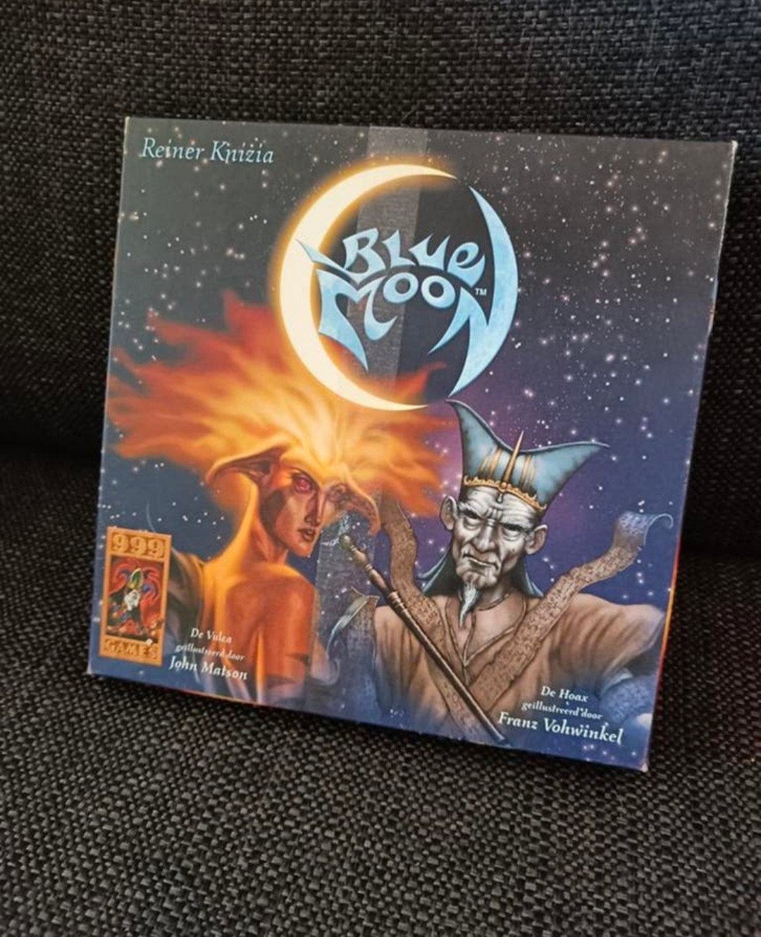 Blue Moon: Strategisch Kaartspel van Reiner Knizia, Een of twee spelers, Ophalen of Verzenden, Zo goed als nieuw