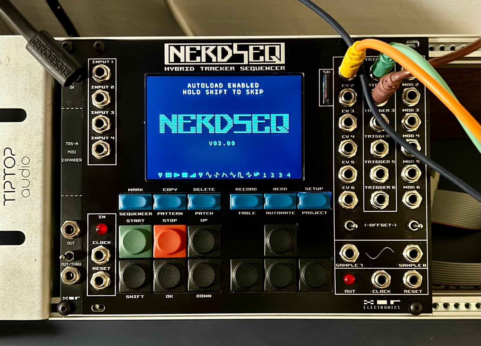 XOR Nerdseq sequencer en 2hp midi expander, Muziek en Instrumenten, Ophalen of Verzenden, Gebruikt