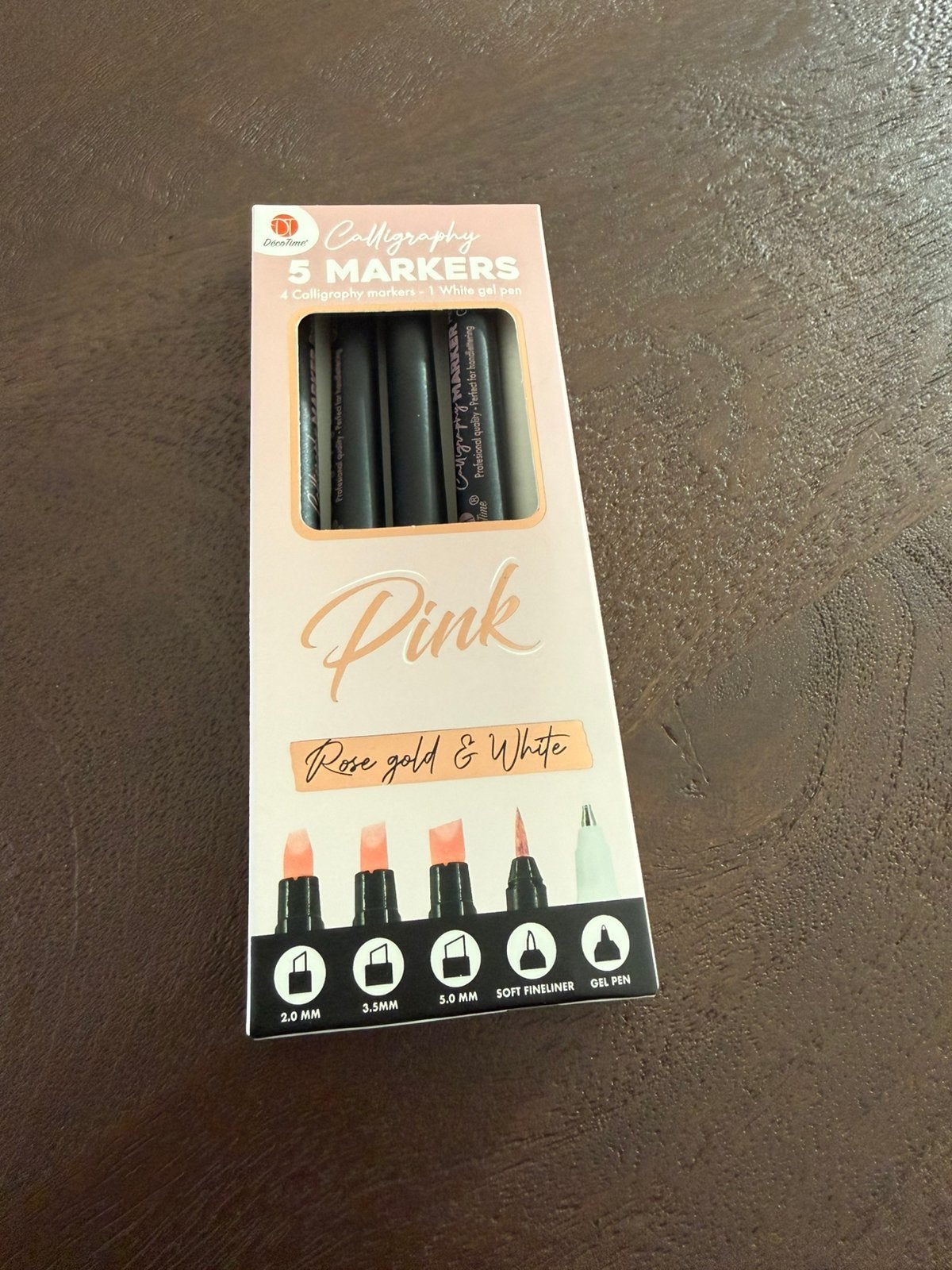 DecoTime Calligraphy Set– Rose Gold & White, Ophalen of Verzenden, Nieuw