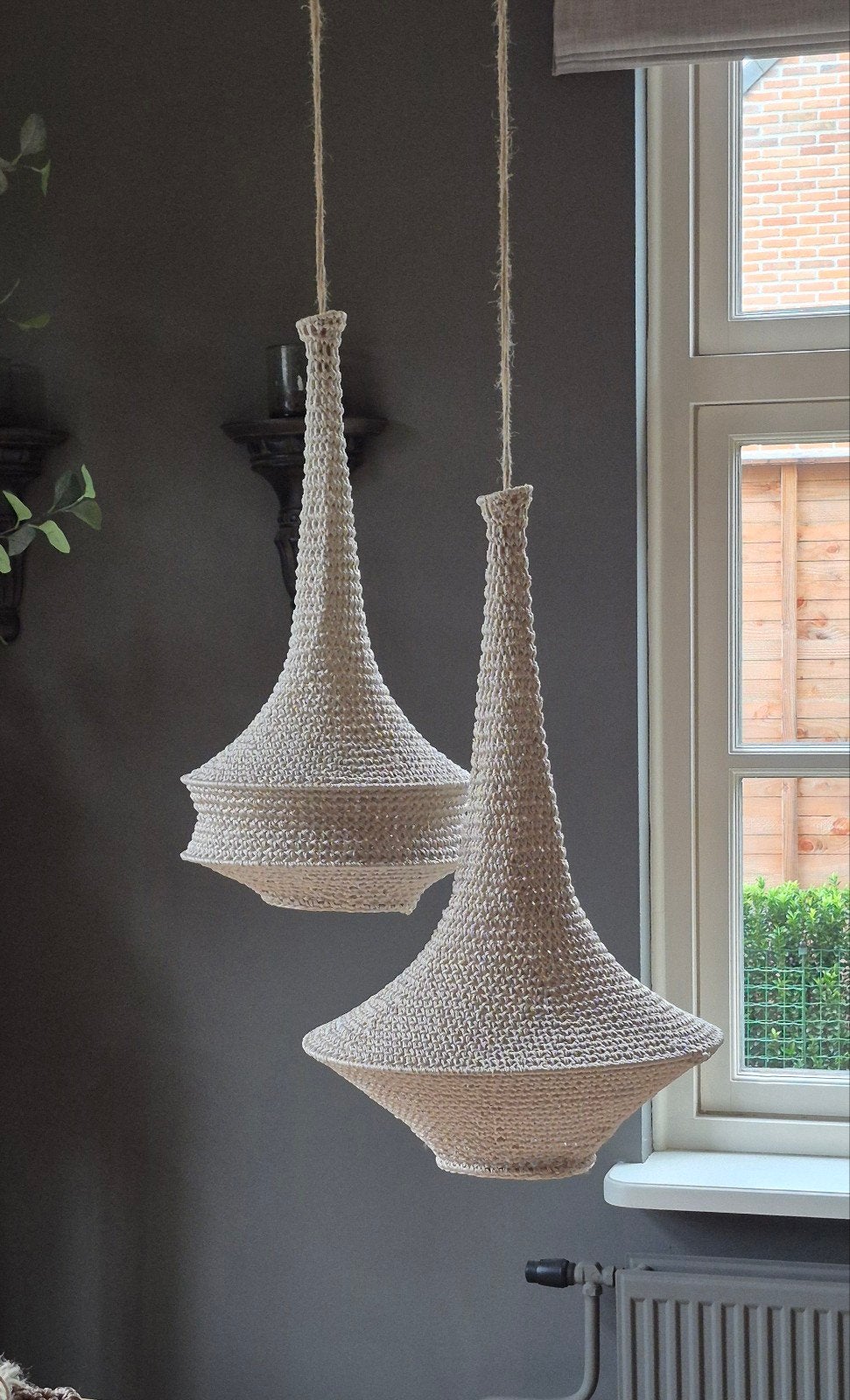 Gehaakte Marokkaanse kroonluchters/ Lampen, Ophalen, Nieuw, Boho Ibiza