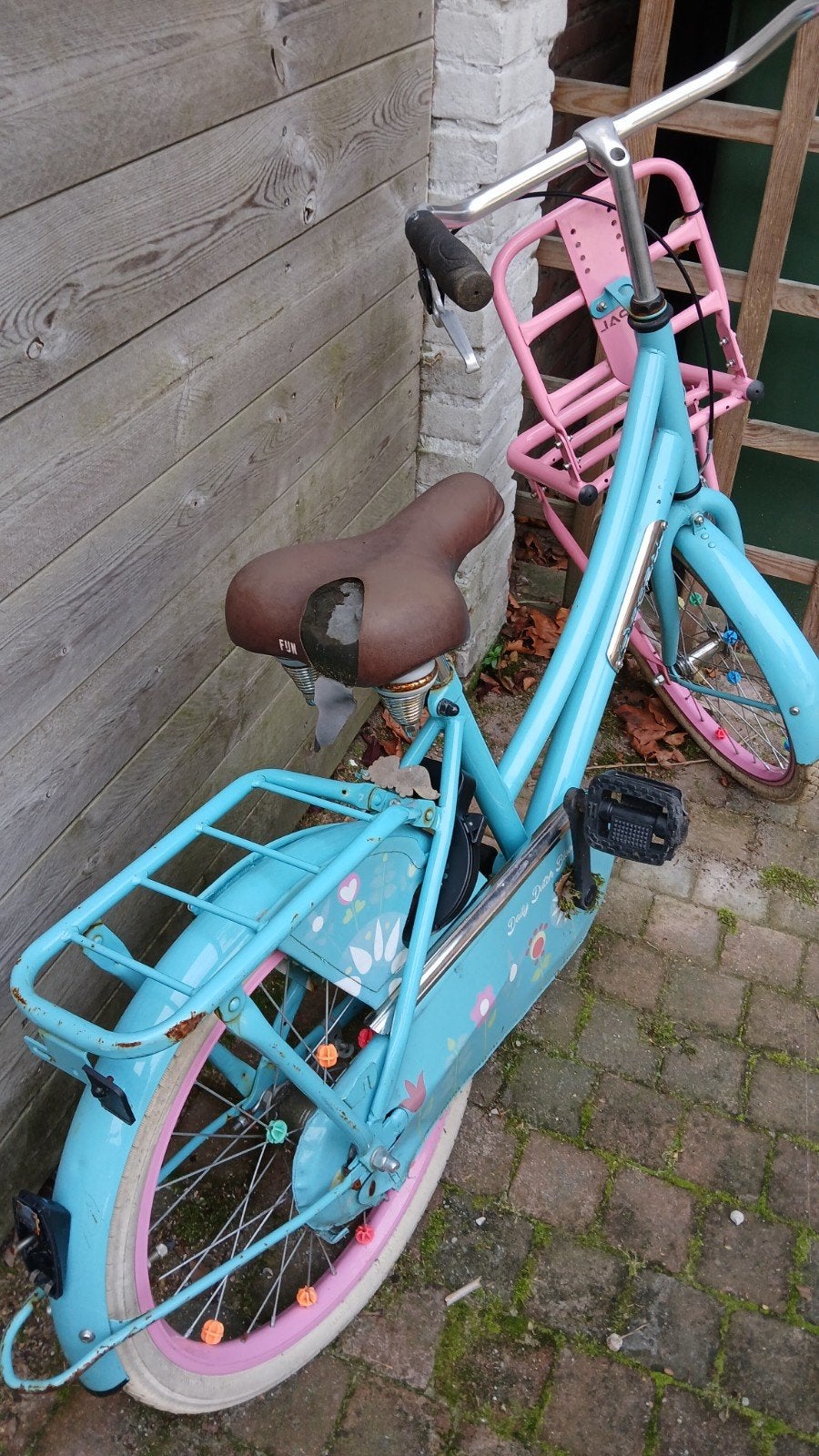 fiets meisje, Fietsen en Brommers, Ophalen, Terugtraprem, Gebruikt, Popal