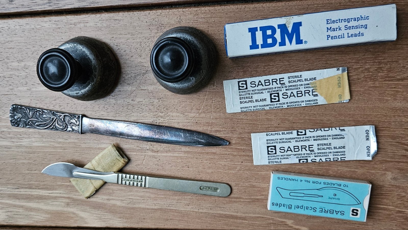 Diverse Tekenspullen, Scalpel en Briefopener Set, Ophalen of Verzenden, Gebruikt, Overige typen