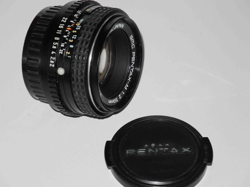 Pentax SMC M 50 2.0 PK, Ophalen of Verzenden, Gebruikt, Standaardlens
