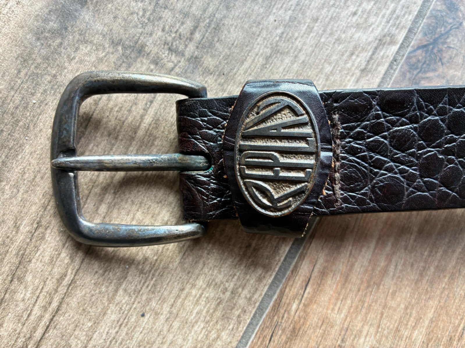 Leren Replay riem - Maat 85, 80 tot 90 cm, Bruin, Echt leder, Ophalen of Verzenden