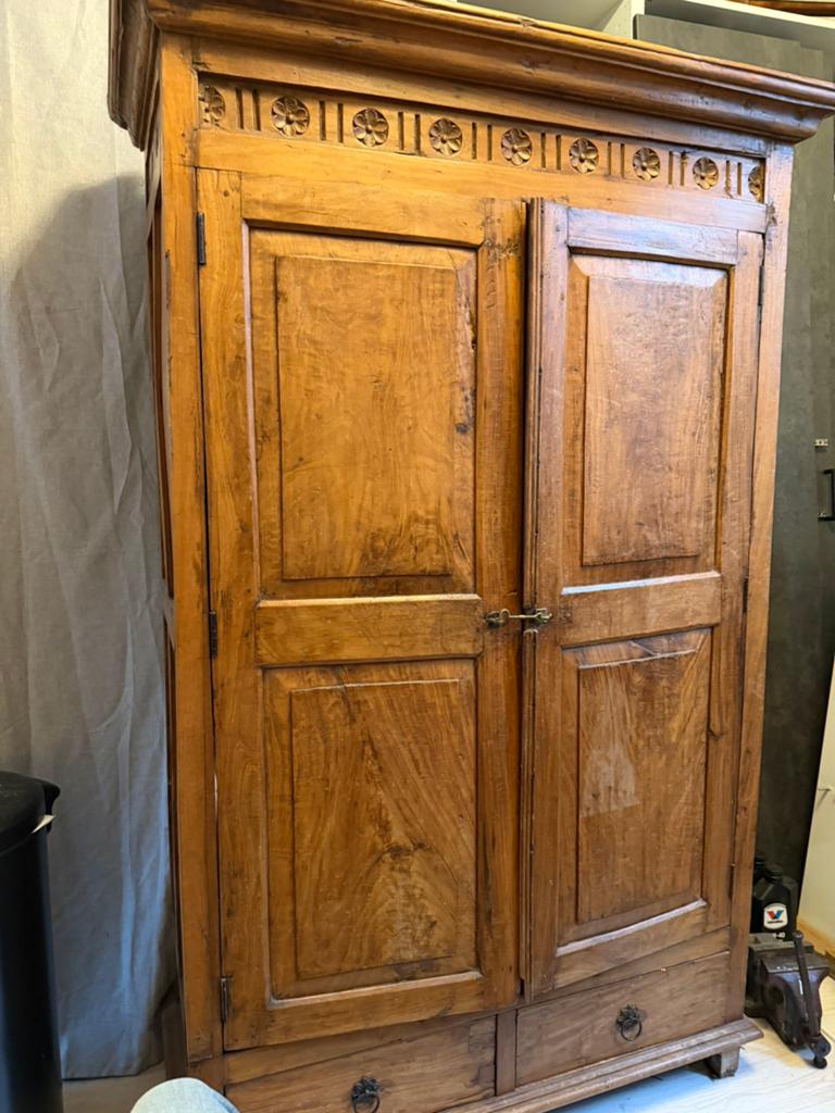 Teak houten kast, Ophalen