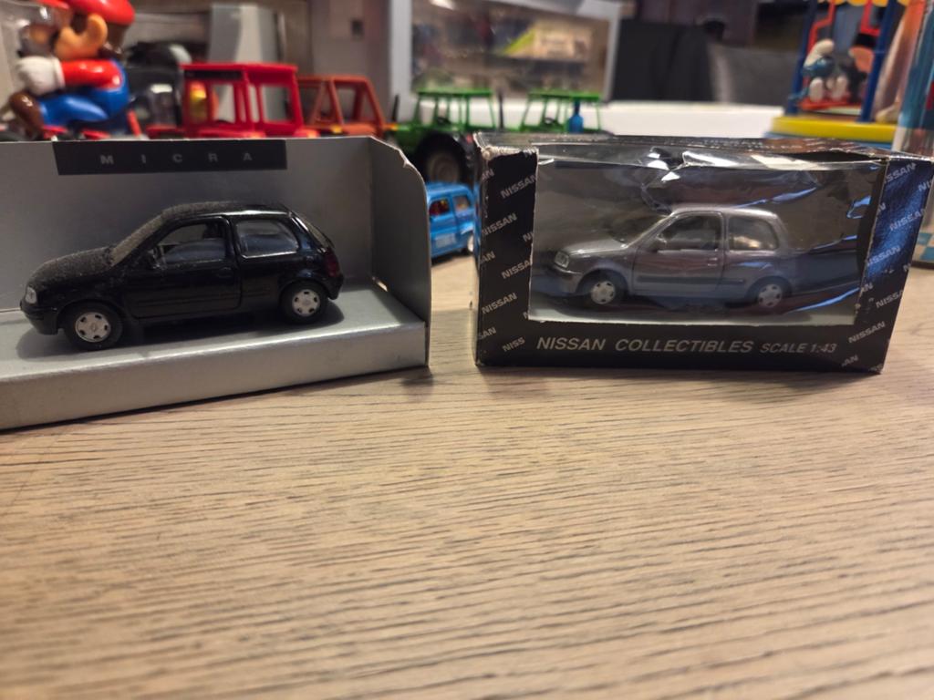 2x nissan micra ahc 1/43, Ophalen of Verzenden, Gebruikt, Auto, Overige merken