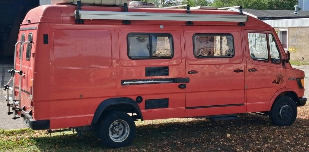 mercedes 307D lang L3 BELASTINGVRIJ diesel CAMPER 1987 L3H2, Auto's, Oldtimers, Mercedes-Benz, Bedrijf, Grijs, 2350 cc