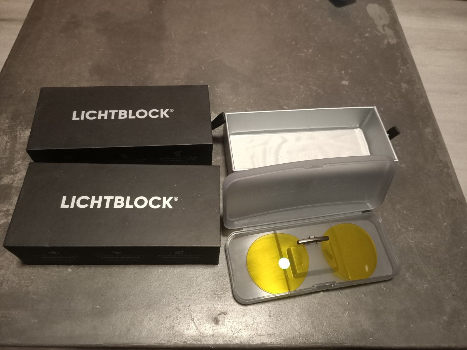 Lichtblock Palla Work+Play Blueblocker Clip-On, Overige merken, Geel, Nieuw, Ophalen of Verzenden