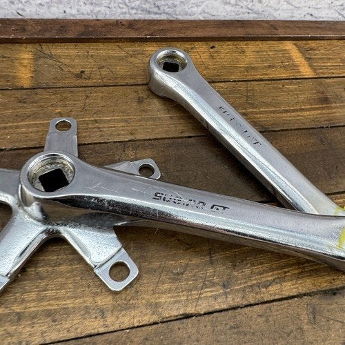 Sugino GT Crankstel - Vintage Fiets Crankarmen, Ophalen