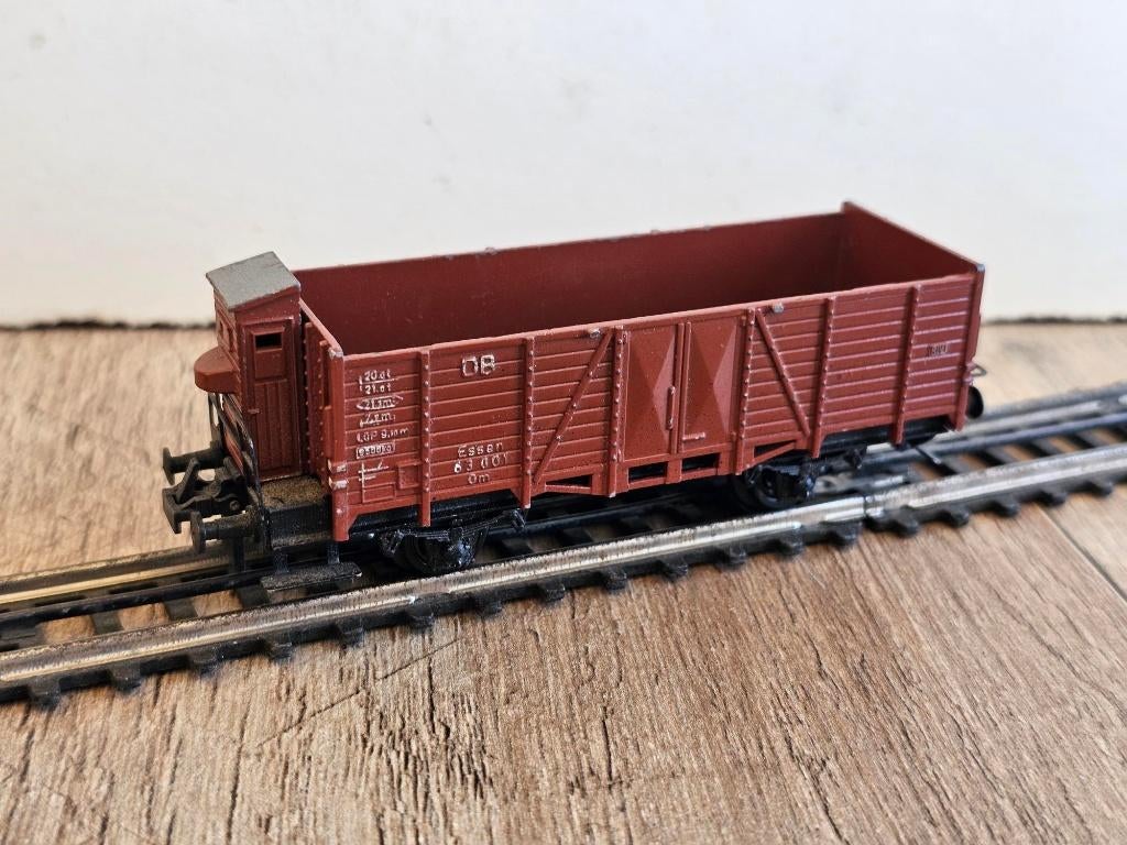 Modeltrein trix-express geheel metalen wagon 3416, Gelijkstroom, Trix, Wagon, Ophalen of Verzenden