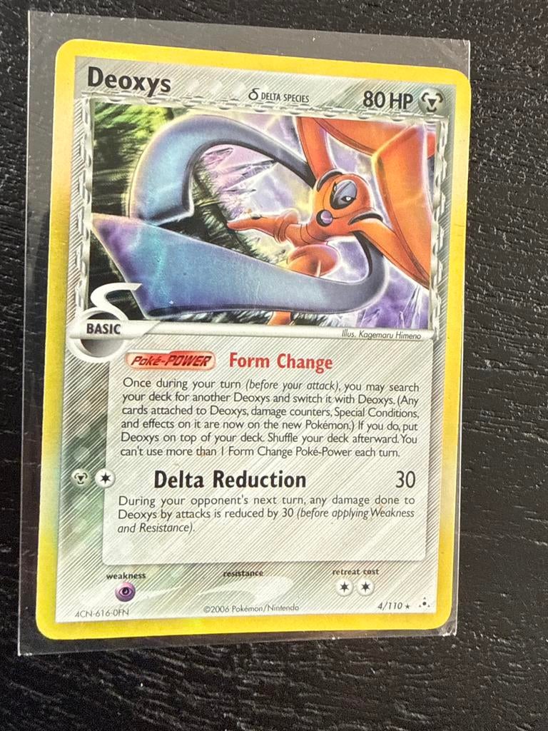 Deoxys Delta Species 4 pokemonkaart, Hobby en Vrije tijd, Verzamelkaartspellen | Pokémon, Ophalen of Verzenden, Zo goed als nieuw