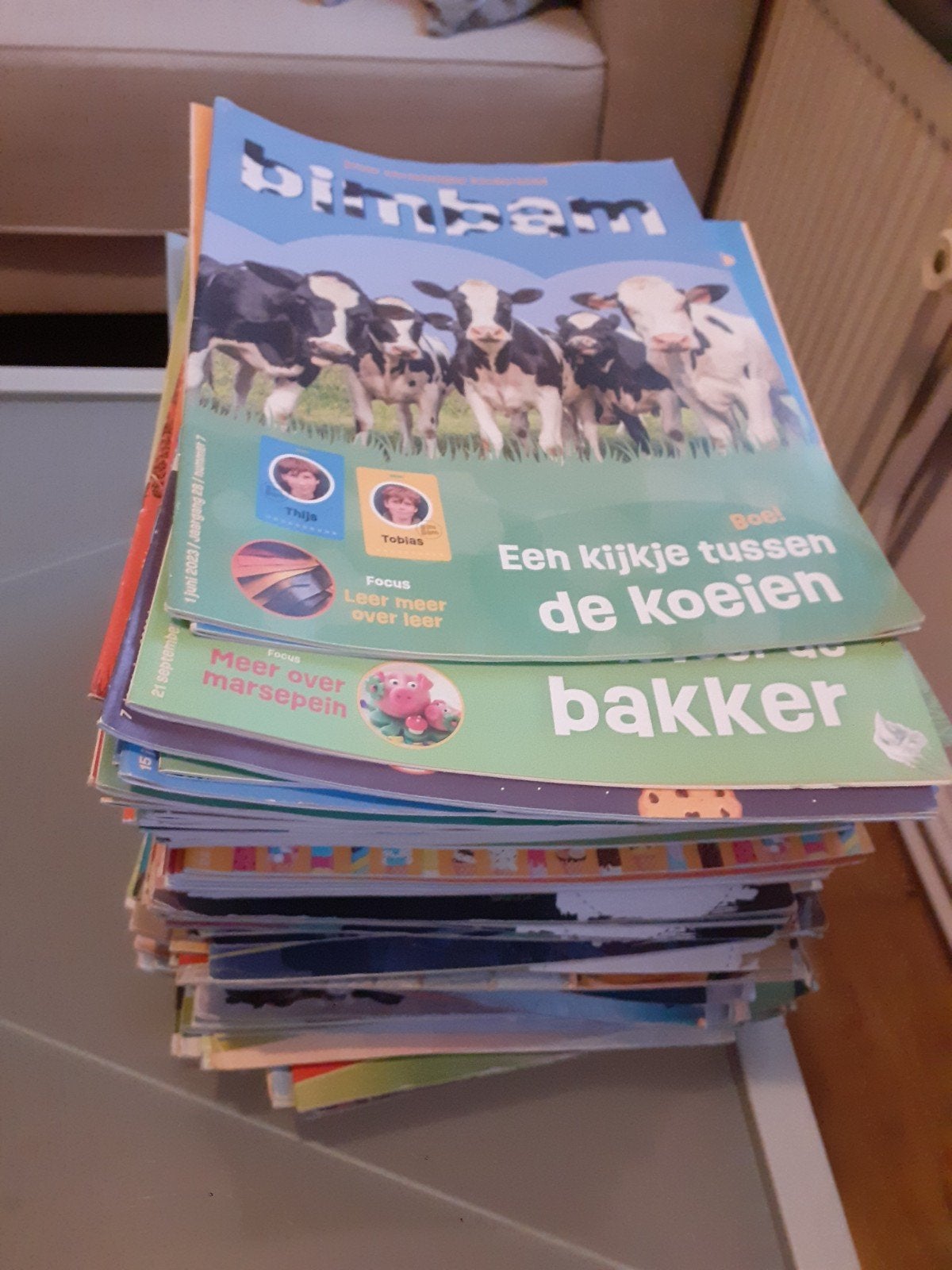 Grote stapel BimBam tijdschriften - Zo goed als nieuw, Ophalen of Verzenden, Zo goed als nieuw, Overige typen