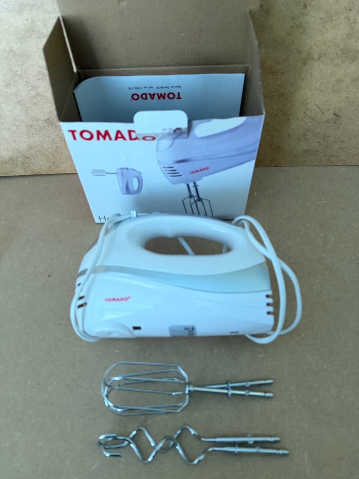 Tomado handmixer nieuw in doos, Ophalen of Verzenden, Zo goed als nieuw, 3 snelheden of meer