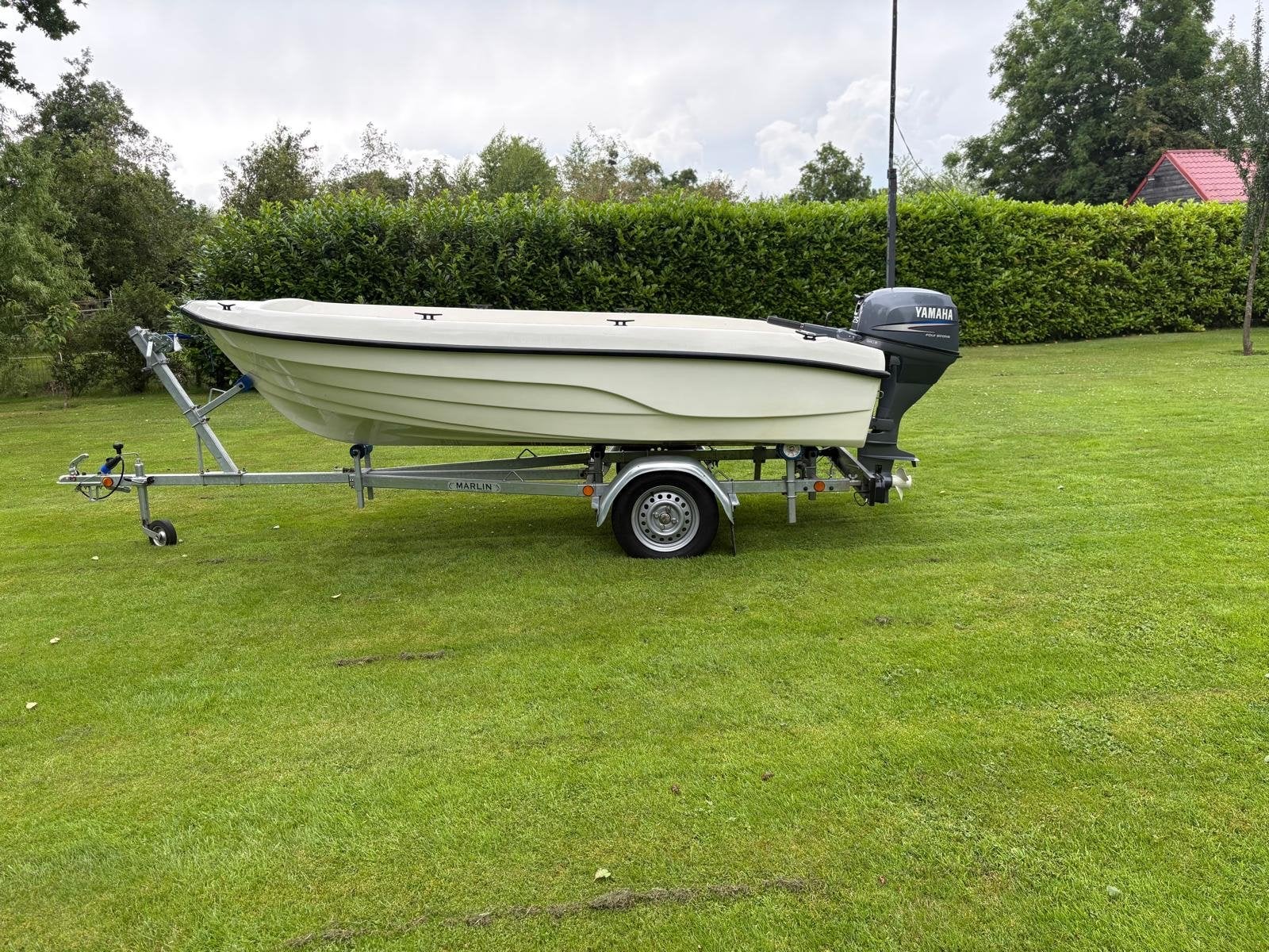 Topcraft 400 + Yamaha 25 pk 4-takt + Marlin kanteltrailer, Ophalen, Zo goed als nieuw, Topcraft, Buitenboordmotor
