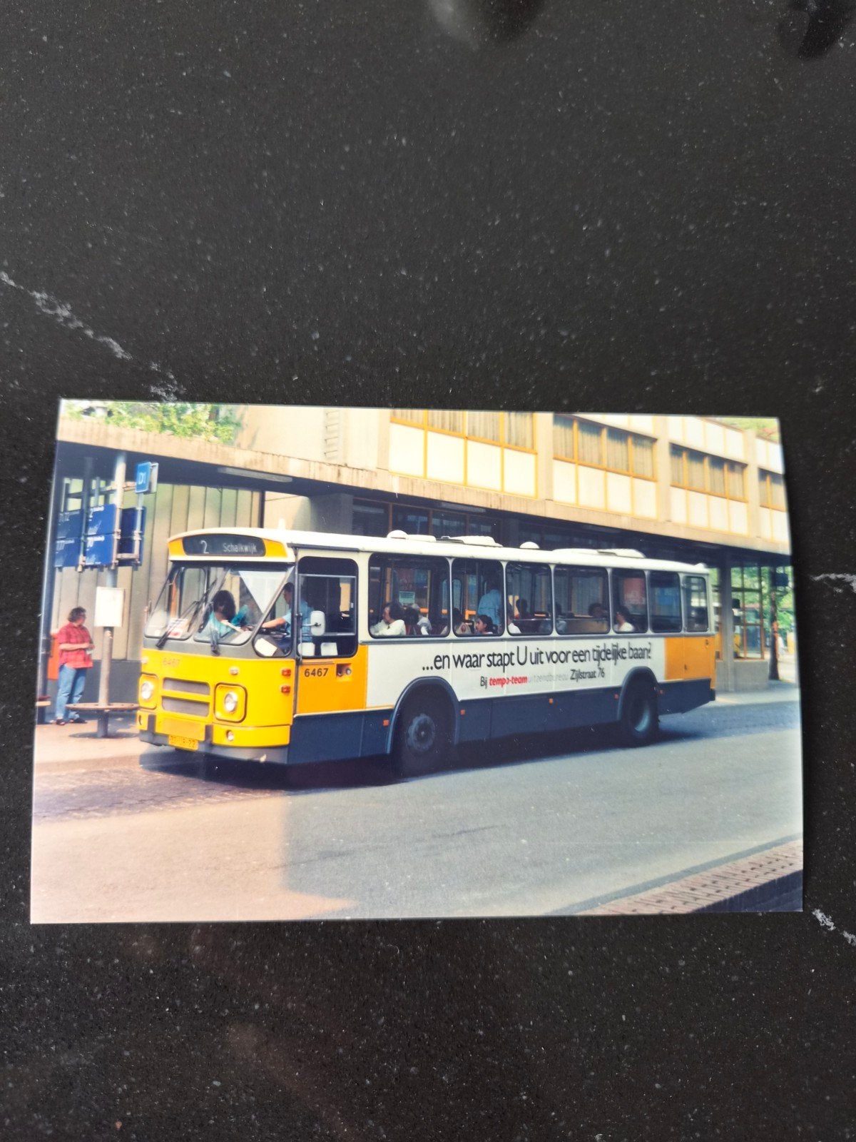 Foto 10x15 bus NZH 6467, Ophalen of Verzenden, Bus of Metro, Overige typen