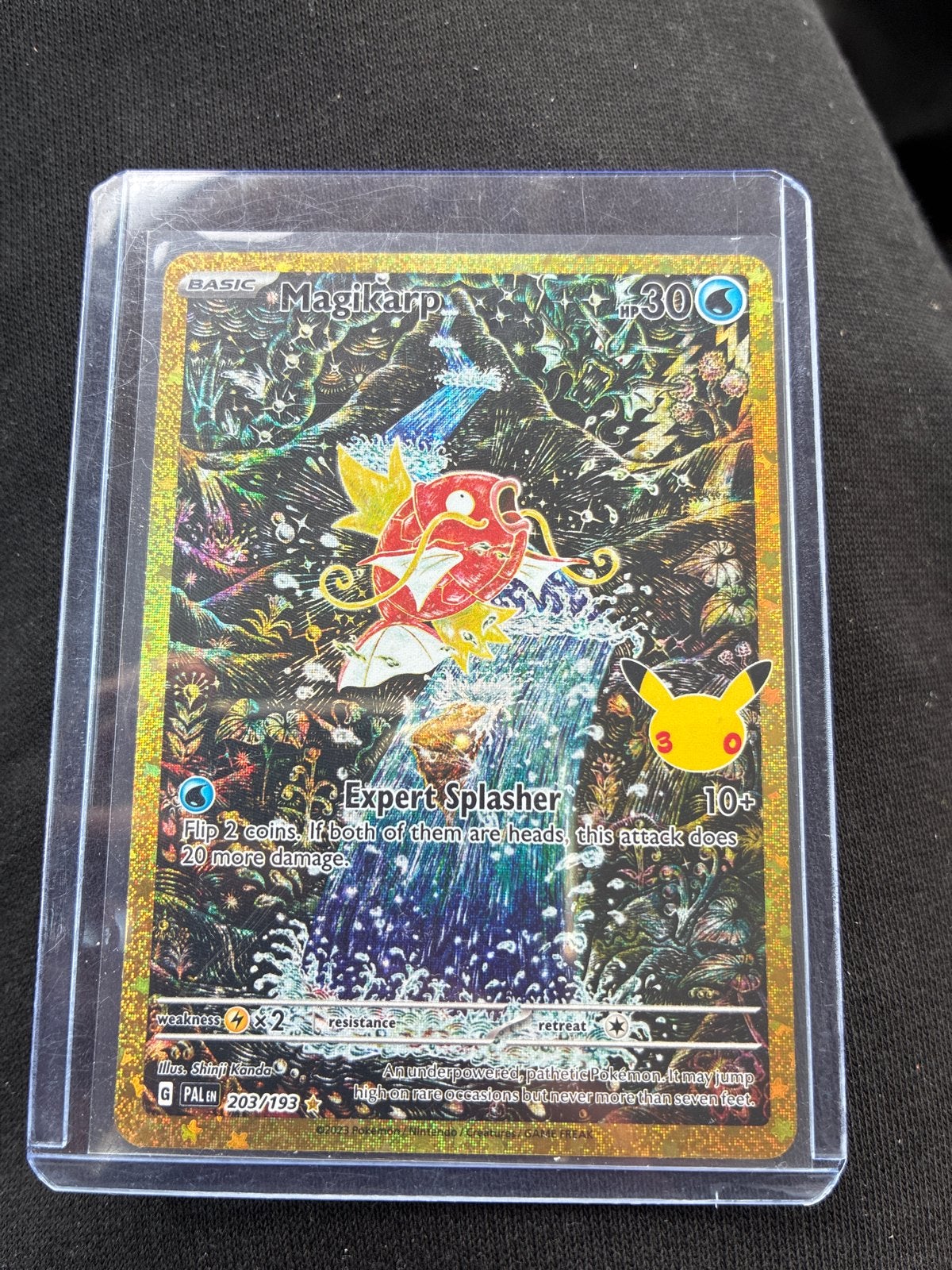 Magikarp 203/193 Celebrations Pokémon Kaart, Hobby en Vrije tijd, Ophalen, Nieuw, Losse kaart, Foil