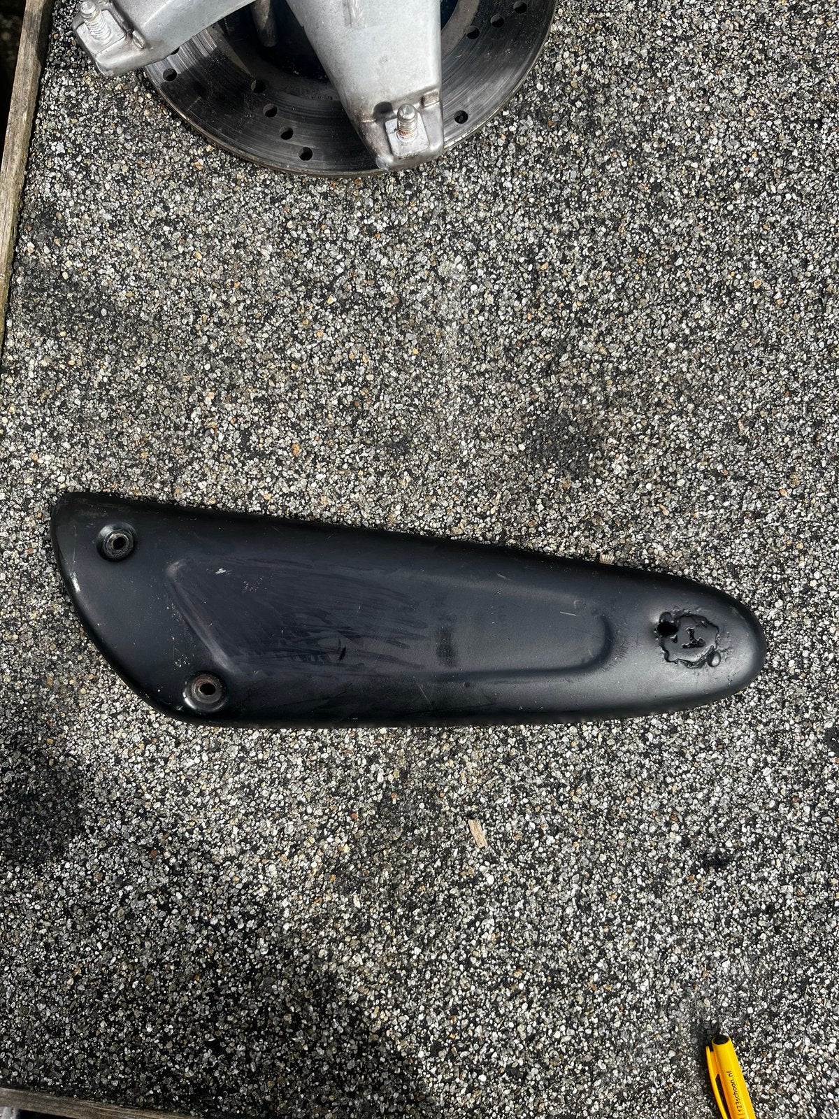 Piaggio 125/180cc pot uitlaat hitteschild, Ophalen of Verzenden