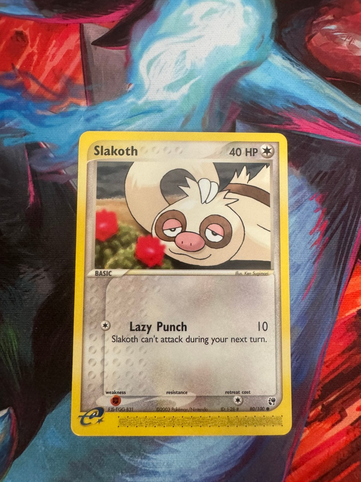 Pokémon kaarten Slakoth #80, Ophalen of Verzenden, Zo goed als nieuw, Losse kaart