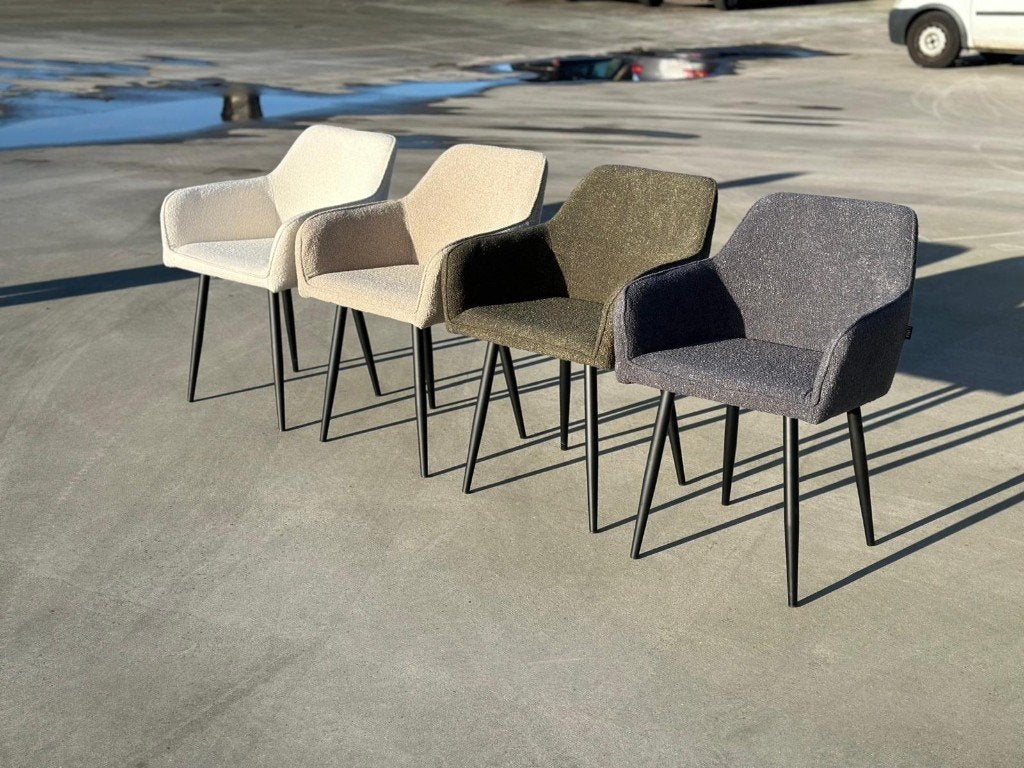 Nieuwe Set van 4 Eetkamerstoelen | OP=OP!, Huis en Inrichting, Stoelen, Ophalen, Zwart, Nieuw, Vier