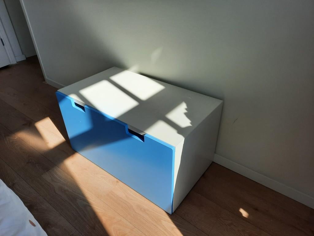 Stuva IKEA speelgoedkist (blauw), Gebruikt, 50 tot 70 cm, Ophalen, Minder dan 90 cm