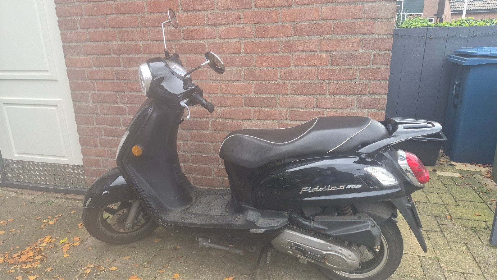 Sym Fiddle II 50S Scooter - Zwart, Fietsen en Brommers, Ophalen, Gebruikt, Maximaal 45 km/u, Benzine