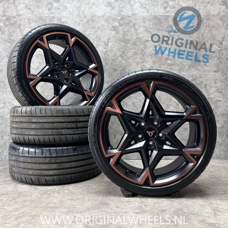 19 inch originele velgen + zomerbanden Cupra Leon, Auto-onderdelen, Banden en Velgen, 19 inch, Gebruikt, -, -