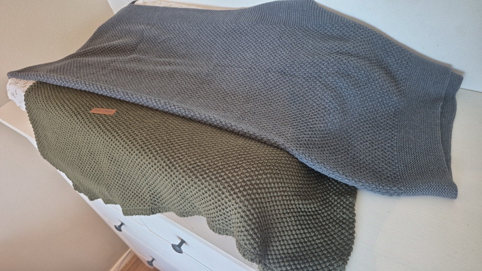 Set van 2 wiegdekentjes, Kinderen en Baby's, Ophalen, Zo goed als nieuw, Meerkleurig, Deken