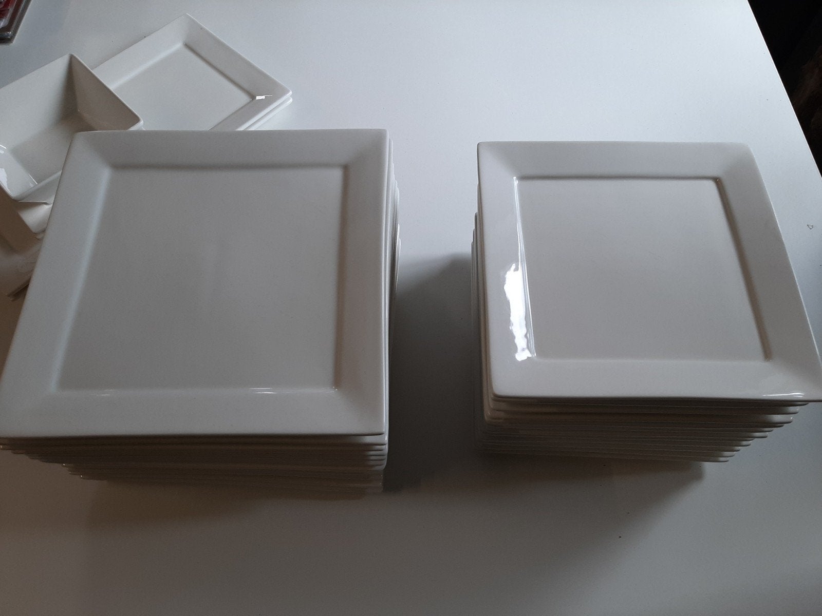 Witte borden en schalen, Huis en Inrichting, Keuken | Servies, Ophalen, Overige stijlen, Bord(en)