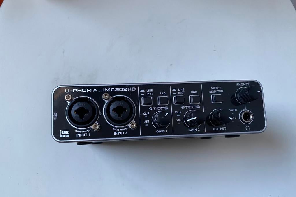 Behringer u-phoria UMC202 HD, Ophalen of Verzenden, Zo goed als nieuw, Audio