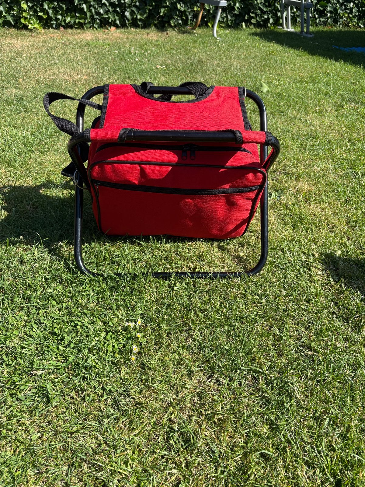 Picknick rugzak met krukje en servies - Rood, Ophalen, Gebruikt