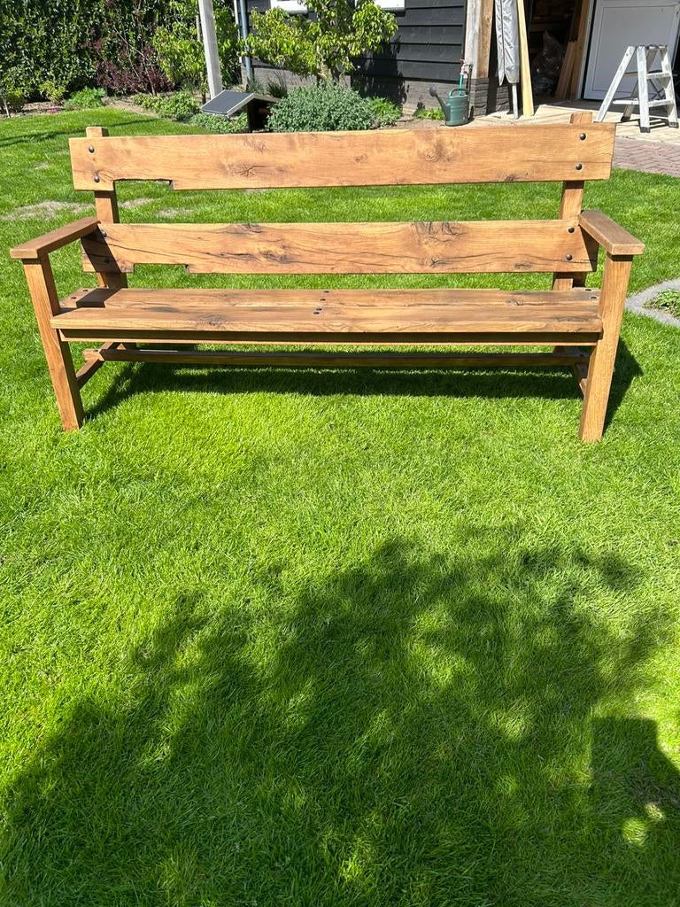 Eiken tuinbank, Tuin en Terras, Tuinbanken, Ophalen, Nieuw, Hout
