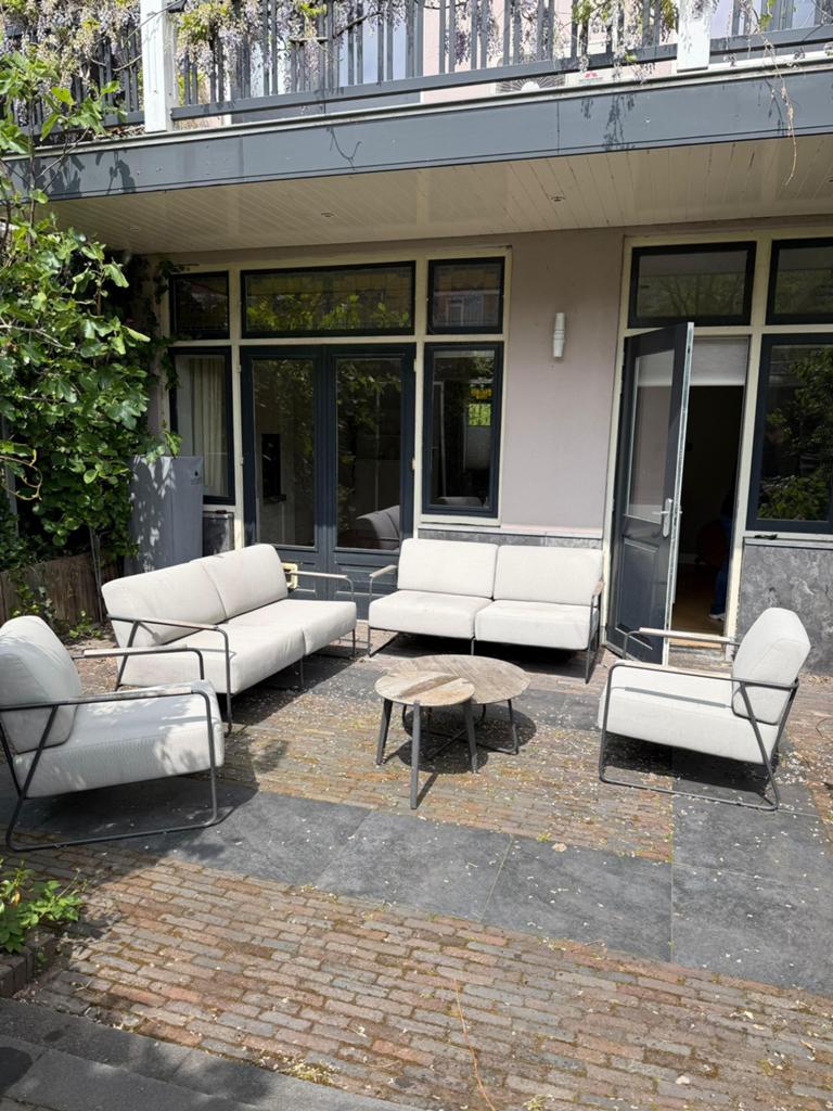 4 Seasons Outdoor Coast loungeset | 2 banken, 2 stoelen, Ophalen, Zo goed als nieuw, Bijzettafel