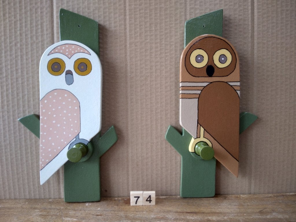 Kapstok 74 Set van 2 vogels, Wandkapstok, Nieuw, Ophalen of Verzenden, Minder dan 100 cm