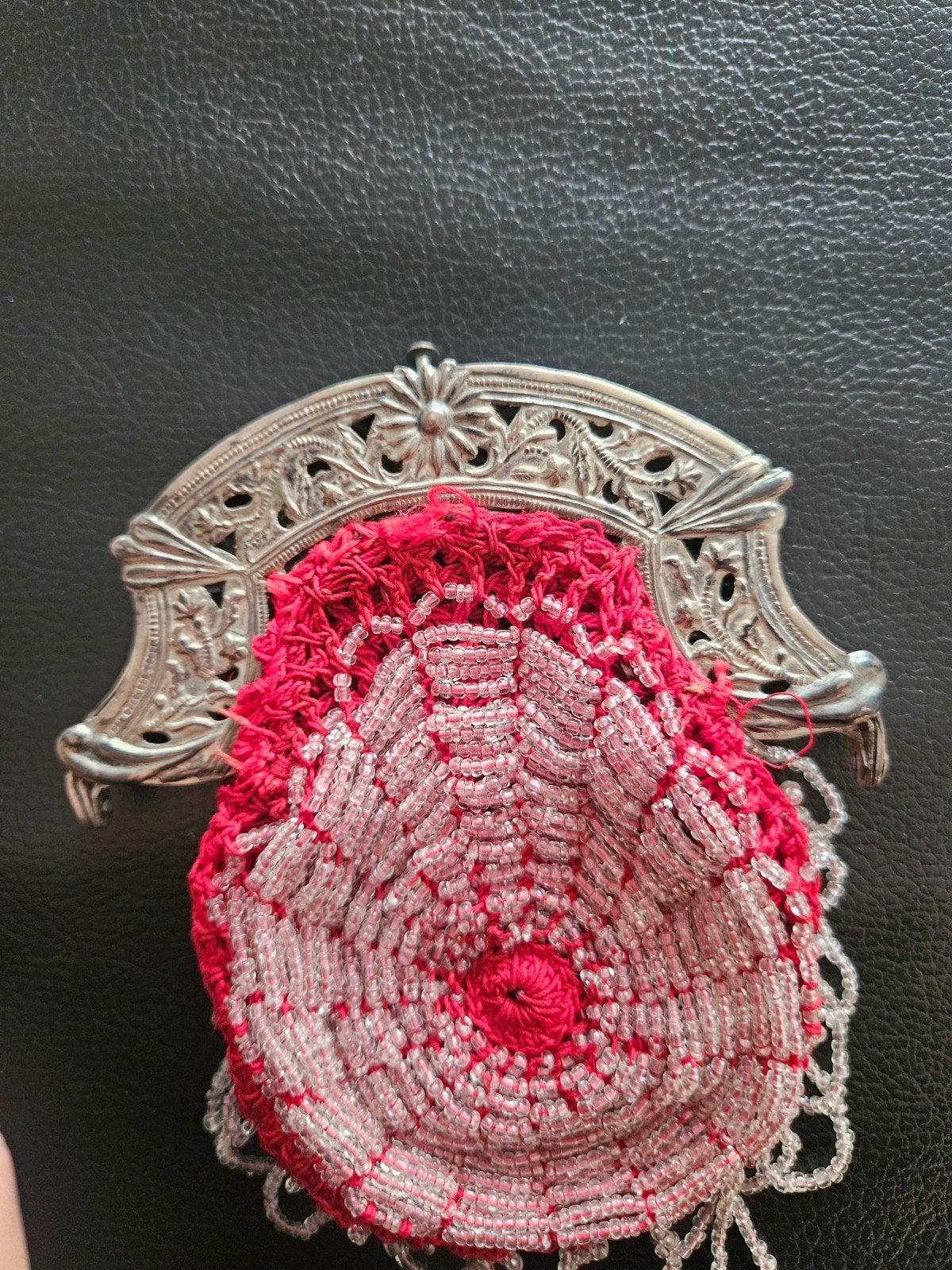 Antieke Zilveren Kralenbeurs uit 1917, Antiek en Kunst, Ophalen of Verzenden, Zilver