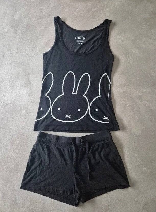Miffy Nijntje pyjama set - topje en broekje mt xs, Miffy, Ophalen of Verzenden, Maat 36 (S)