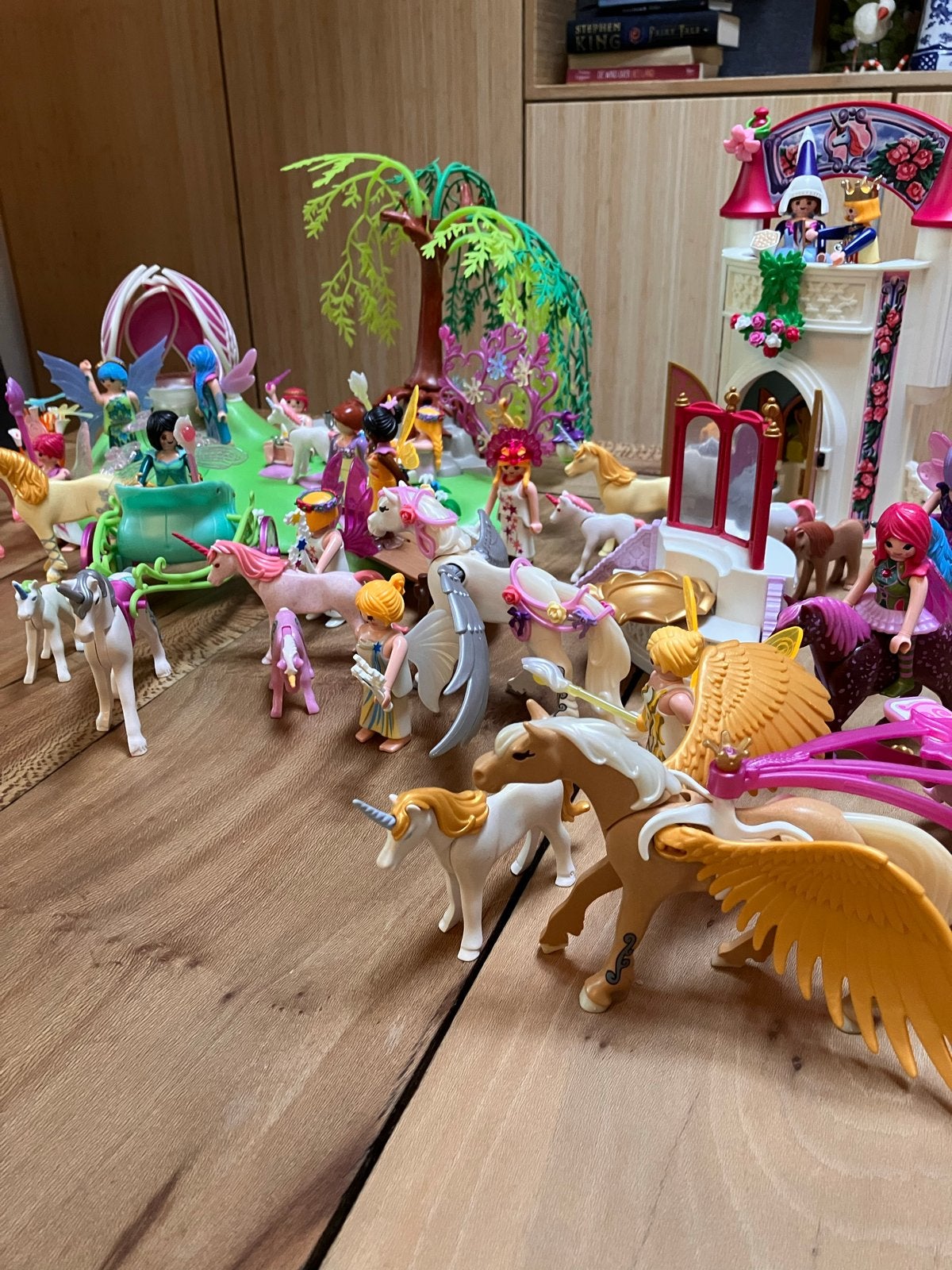 Playmobil Fairies fee kasteel eenhoorn boot 545 koets 5143, Ophalen of Verzenden, Zo goed als nieuw