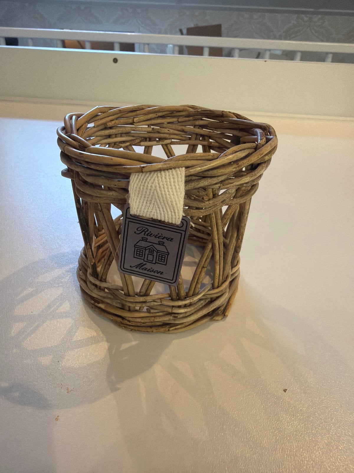 Rivièra Maison rotan mandje, Ophalen of Verzenden, Natuurlijk materiaal, Bruin, Landelijk