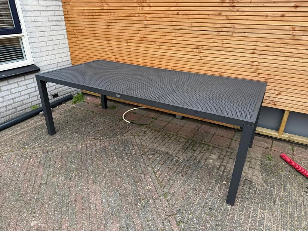 Bellagio Tuintafel 220x100cm - Modern & Ruim, Tuin en Terras, Ophalen of Verzenden, Gebruikt, Rechthoekig, Aluminium
