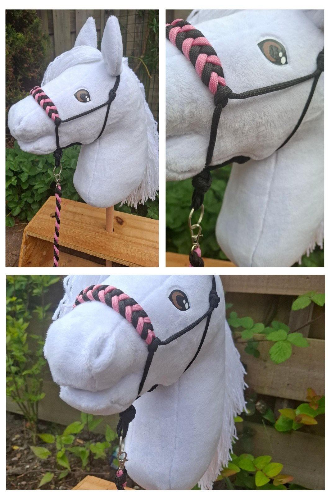 halstersetje voor hobbyhorse,  hobby horse halster met touw, Ophalen of Verzenden, Nieuw, Jongen of Meisje