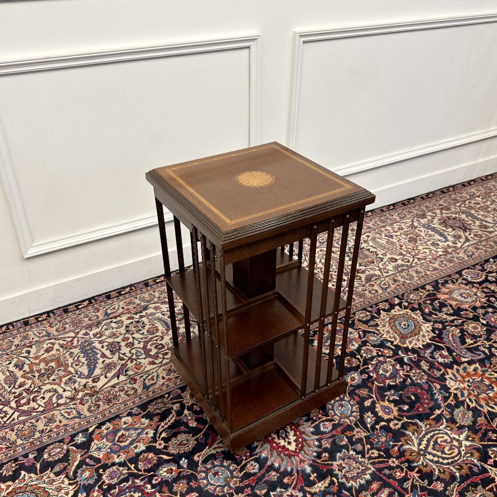 Klassiek Engelse Boekenmolen Marqueterie Inleg, Ophalen of Verzenden