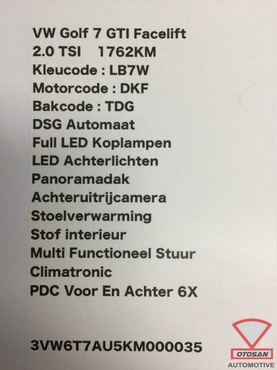 vw golf 7 gti facelift oliekoeler olie koeler 0gc317019a, Auto-onderdelen, Gebruikt, Volkswagen, Volkswagen AG, Berliner Ring 2
38440  Wolfsburg, DE