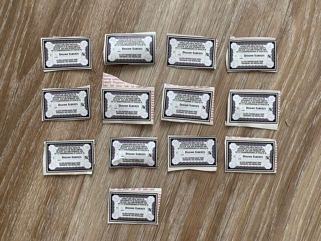 Douwe Egberts Spaarpunten 13x, Ophalen of Verzenden, Zegels, Bonnen of Punten