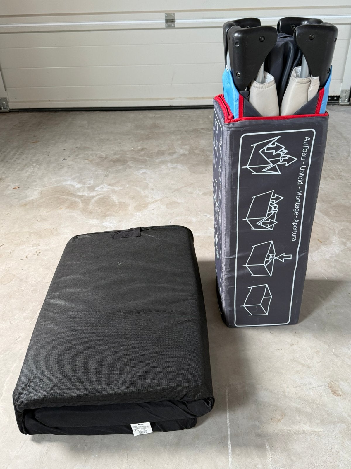 Camping bedje inclusief matras, Ophalen of Verzenden, Gebruikt