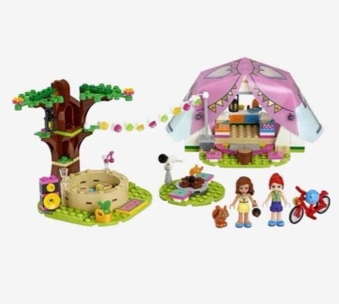 LEGO Friends 41392 Glamping in de natuur (Zo goed als nieuw), Lego, Friends, Ophalen of Verzenden, Zo goed als nieuw