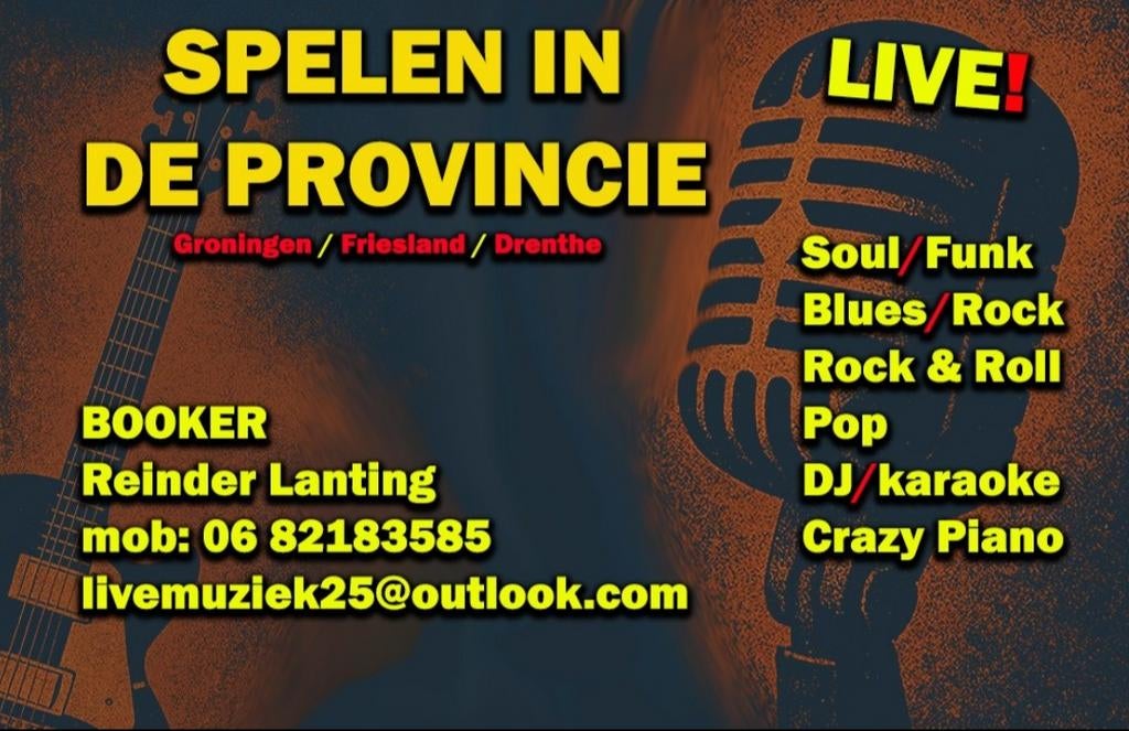 het adres voor betaalbare live muziek, Ophalen of Verzenden, Zo goed als nieuw