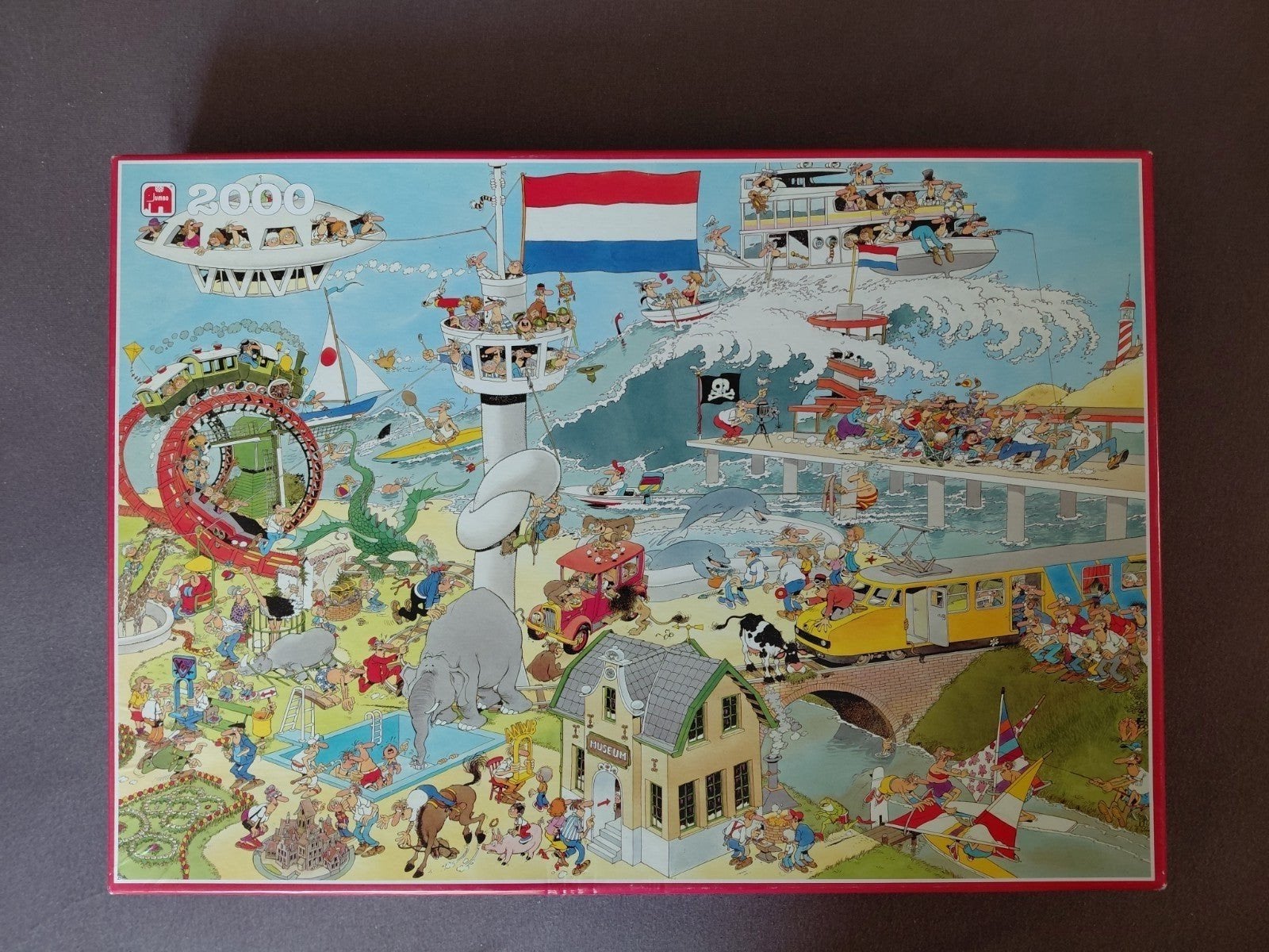 Jan van Haasteren puzzel 2000 stukjes, Hobby en Vrije tijd, Denksport en Puzzels, Ophalen, Meer dan 1500 stukjes, Zo goed als nieuw