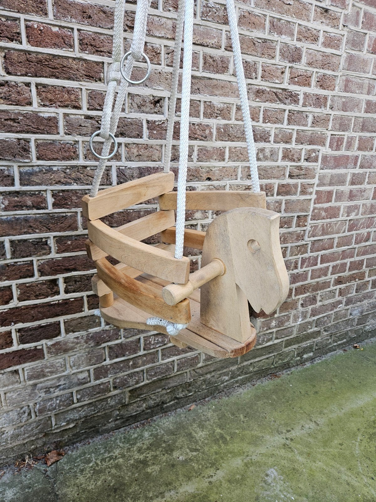 Houten schommelpaardje voor kinderen, Kinderen en Baby's, Ophalen of Verzenden, Gebruikt, Schommel